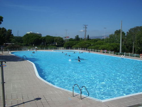 Piscina del camping "Tres Estrellas" de Gavà Mar